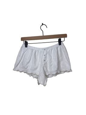 Pretties Venice Bloomers Shorts Cotton Pontille White Size Medium